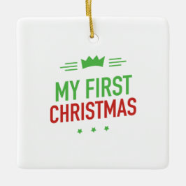 Mijn eerste kerstmis keramische kerstbal keramisch ornament