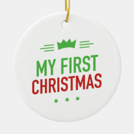 Mijn eerste kerstmis keramische kerstbal keramisch ornament