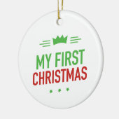 Mijn eerste kerstmis keramische kerstbal keramisch ornament (Links)