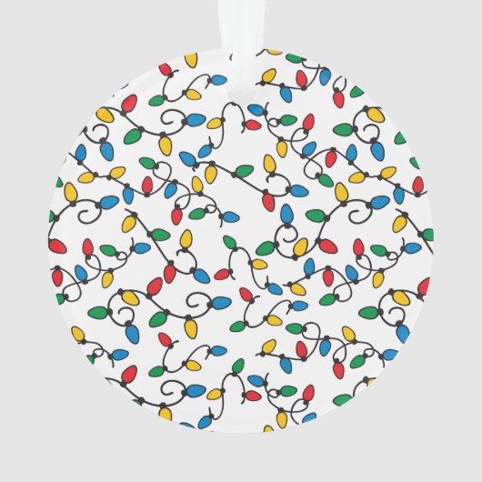 Mijn Eerste Kerstmis Lichten Baby Foto Ornament (achterkant)