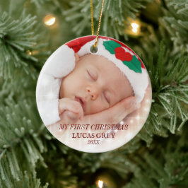 MIJN EERSTE KERSTMIS LIEF KERAMISCH ORNAMENT