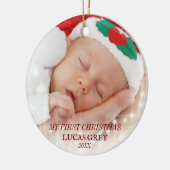 MIJN EERSTE KERSTMIS LIEF KERAMISCH ORNAMENT (Links)