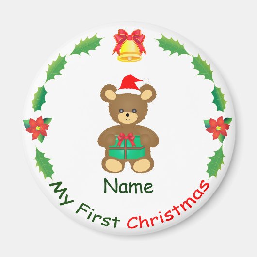Mijn eerste Kerstmis Magneet (Voorkant)