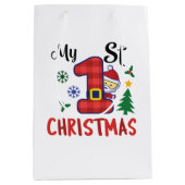 Mijn eerste Kerstmis Medium Cadeauzakje (Voorkant)