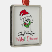 Mijn eerste Kerstmis Metalen Ornament (Rechts)