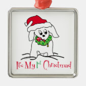 Mijn eerste Kerstmis Metalen Ornament (Voorkant)
