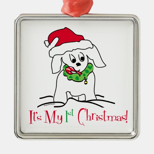 Mijn eerste Kerstmis Metalen Ornament (Voorkant)