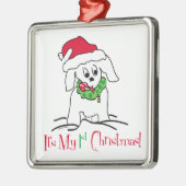 Mijn eerste Kerstmis Metalen Ornament (Links)