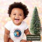 Mijn Eerste Kerstmis naam met schattige rendieren  Romper