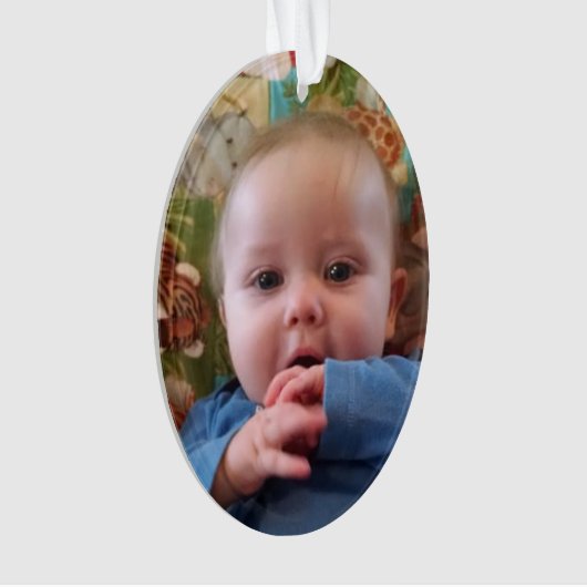 Mijn eerste Kerstmis Nieuwe Baby Keepomwille Ornament (voorkant)