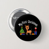 Mijn eerste Kerstmis Ronde Button 5,7 Cm (Voorkant /achterkant)