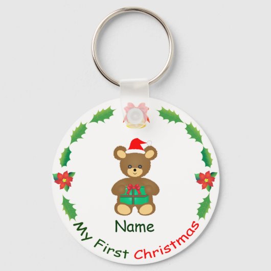 Mijn eerste Kerstmis Sleutelhanger (Voorkant)