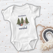 Mijn Eerste Kerstmis Sneeuwman Winter Bos Baby