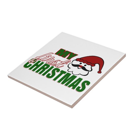 Mijn eerste Kerstmis Tegeltje (Zijkant)