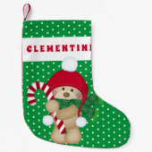 Mijn eerste Kerstmis | Vakantie met Teddy Bear Kleine Kerstsok (Voorkant)