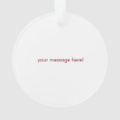 Mijn eerste Kerstmis: voeg je foto toe Ornament (achterkant)