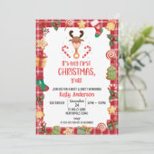 Mijn Eerste Kerstmis Y'all Meet and Greet Kaart (Staand voorkant)