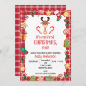 Mijn Eerste Kerstmis Y'all Meet and Greet Kaart (Voorkant / Achterkant)