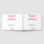 Mijn eerste kerstnaam met liefde toevoegen gastenboek (Volledig)