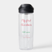 Mijn eerste kerstnaam met liefde toevoegen waterfles (Achterkant)