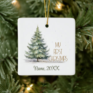 Mijn eerste kerstnacht aanpassen met de naam Ceram Keramisch Ornament