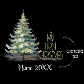 Mijn eerste kerstnacht aanpassen met naam keramisch ornament