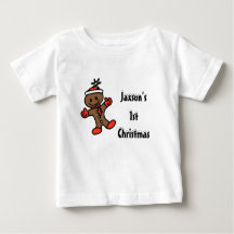 Mijn eerste kerstontbijt met Baby-T-shirt voor ker