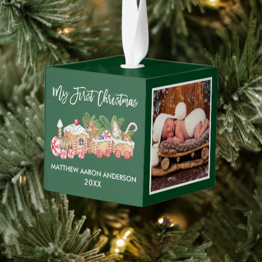 Mijn eerste kerstontbijtontbijt Groene Foto Decoratie (Boom)