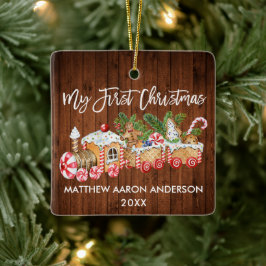 Mijn eerste kerstontbijtontbijt Snoep Baby Keramisch Ornament