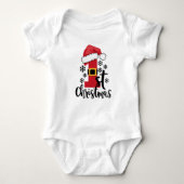 Mijn eerste kerstpak Baby Bodysuit (Voorkant)