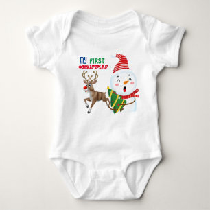 Mijn eerste kerstpak Baby Bodysuit