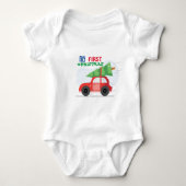 Mijn eerste kerstpak Baby Bodysuit (Voorkant)