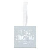 Mijn eerste kerstpasgeboren baby, gepersonaliseerd decoratie (Voorkant)