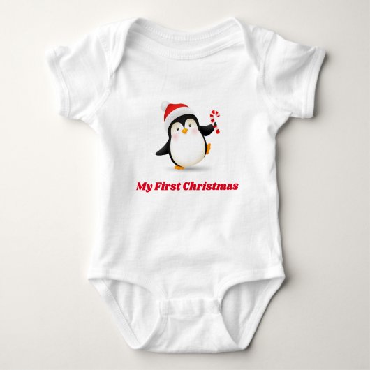 Mijn eerste kerstpinguïn romper (Voorkant)