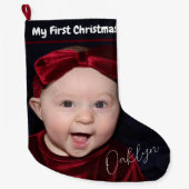 Mijn eerste kerstportret van Baby Grote Kerstsok (Voorkant)