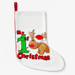Mijn eerste kerstrendiertje kleine kerstsok