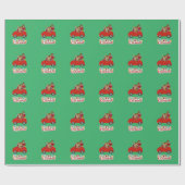 Mijn eerste kerstrijrenrenrendiertje cadeaupapier (Vlak)