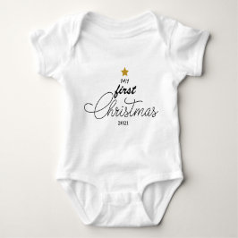 Mijn eerste kerstscript, één stuk Baby, bea. Romper