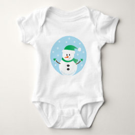 Mijn eerste kerstsnowman Snowflakes Romper