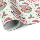 Mijn eerste kerstteddy cadeaupapier (Rol Hoek)