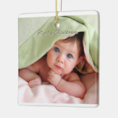 Mijn eerste kersttiny T-shirt Foto Ornament (Links)