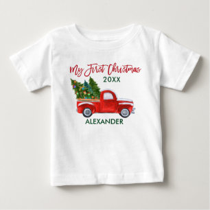 Mijn eerste kersttruck rood groen