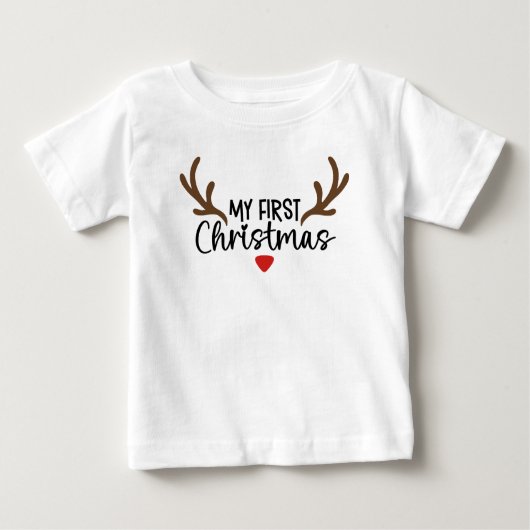 Mijn eerste kersttypografie Simple Deer Antlers (Voorkant)