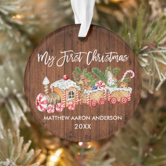 Mijn eerste kerstvakantiebrood Baby Ornament (Boom)