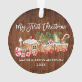 Mijn eerste kerstvakantiebrood Baby Ornament (achterkant)