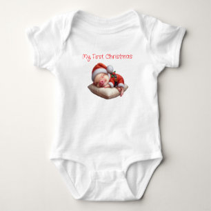 Mijn eerste kerstvarken romper