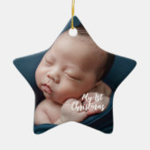 Mijn eerste kerstversiering keramisch ornament (Voorkant)