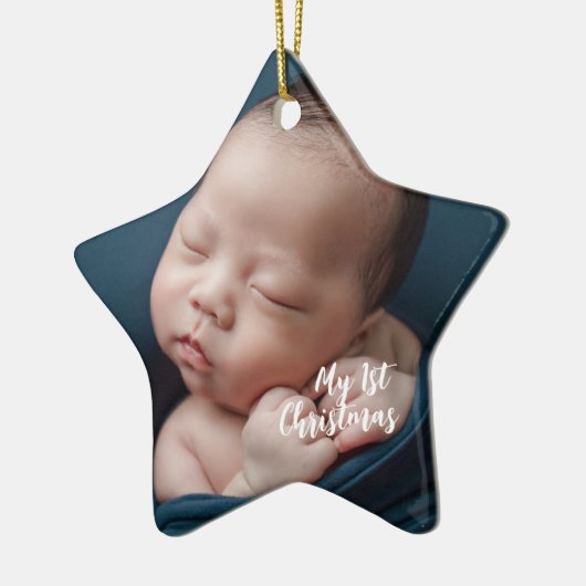 Mijn eerste kerstversiering keramisch ornament (Links)