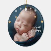 Mijn eerste kerstversiering keramisch ornament (Links)