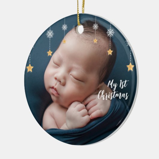 Mijn eerste kerstversiering keramisch ornament (Links)